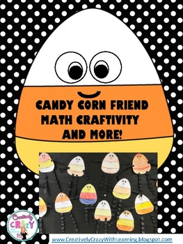 Preview of Candy Corn Friend Number Task and Craftivity