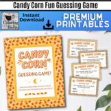 Candy Corn Guessing Game, Activity For Halloween and Fall 