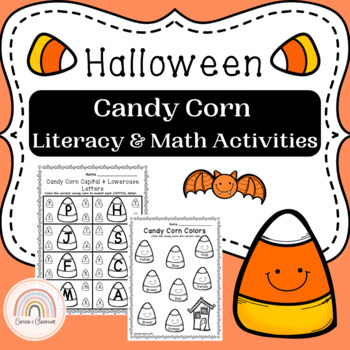 Preview of Candy Corn Halloween Reading and Math Activities