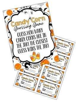 Candy Corn Jar Guessing Game by The History Makers | TPT