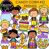 Candy Corn Kid Friends Clipart {Fall and Halloween Clipart}