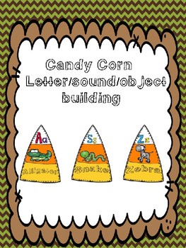 Preview of Candy Corn Letter/Sound/Object Matching