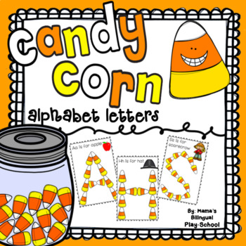 Preview of Candy Corn Letters | Fall and Halloween A-Z Vocabulary
