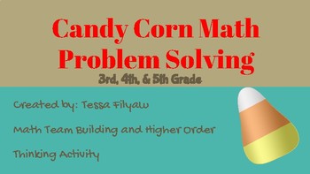 Preview of Candy Corn Math Fun and Team Work