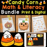 Candy Corn Math & Literacy Bundle Printable Pages & Digita