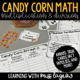 Candy Corn Multiplication and Division - Facts, Arrays, & 