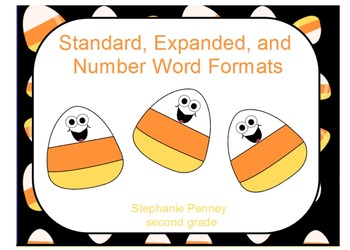 Preview of Candy Corn Number Forms: Standard, Expanded, Word
