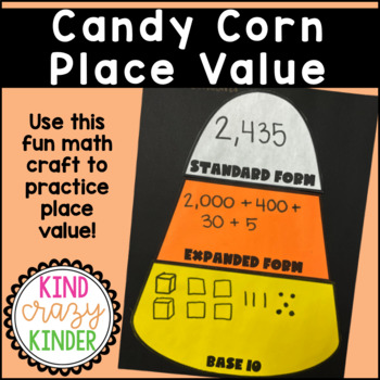 Preview of Candy Corn Place Value: Math Craft