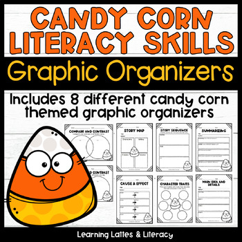 Preview of Candy Corn Activity Reading Comprehension Candy Corn History Graphic Organizers
