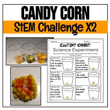 Preview of Candy Corn STEM Activity | Stacking Challenge | Science Experiment