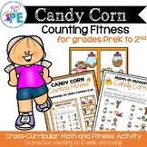 Candy Corn Number Sense 1-10 Fitness Fun-PE  Brain Breaks 