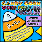 Candy Corn Word Problem Puzzles | Real World Addition Word