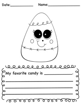 Preview of Candy Corn Writing Prompt