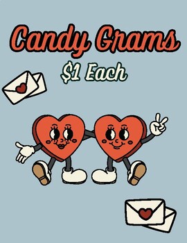 Preview of Candy Gram Cards for Students and Teachers