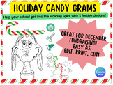 Candy Gram Template - Gingerbread, Grinch, Max, Fundraisin