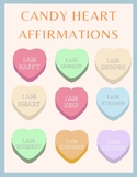 Candy Heart Affirmations Bulletin Board for February or Va