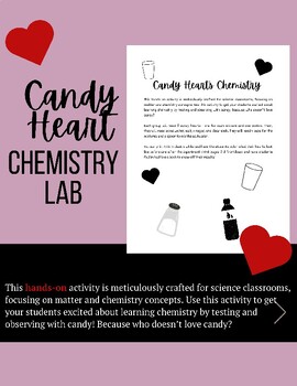 Preview of Candy Heart Chemistry Lab