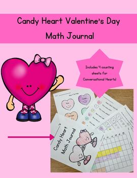 Preview of Candy Heart Counting Valentine's Day Math Journal