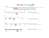 Candy Heart Fractions on Number Lines - Follow Your Heart!