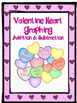 Preview of Candy Heart Graphing, Measurement, Math word problems