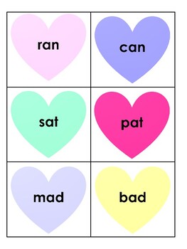 Candy Heart Rhyming Match Game by Sarah Silvers