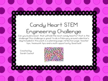 Preview of Candy Heart STEM Challenge