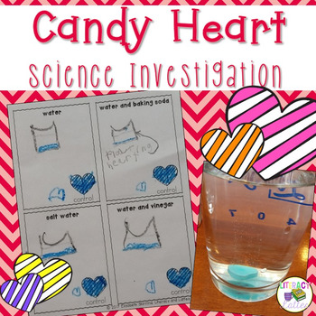 Preview of Candy Heart Science {A Valentine's Day Science Experiment}