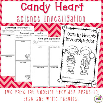 Candy Heart Science {A Valentine's Day Science Experiment} | TPT