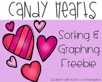 Preview of Candy Heart Sort and Graph (Freebie)
