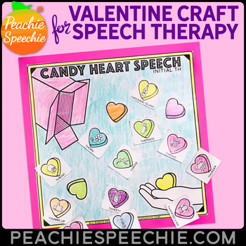 Preview of Candy Heart Speech Craft {No Prep!}