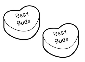 valentine candy hearts coloring pages
