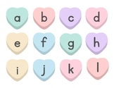 Candy Hearts Alphabet Valentine's Day