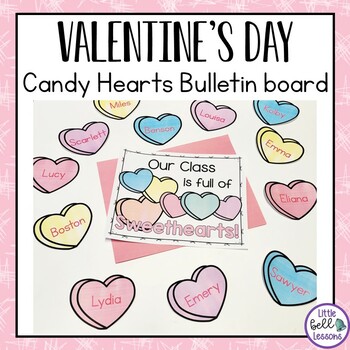 Preview of Candy Hearts Bulletin Board or Door Décor Set for Valentine's Day