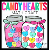 Candy Hearts Math Craft | Valentines Day Bulletin Board Ac