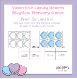 Candy Hearts Rhythm Memory Game (Valentine Printable)