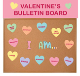 Candy Hearts | Valentine's Day Bulletin Board Decoration