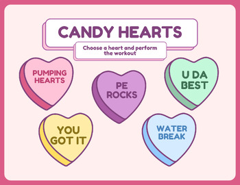 Preview of Candy Hearts Workout Stations