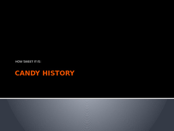 Preview of Candy History Project