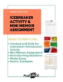 Candy Icebreaker Introduction Memoir Lesson with Model Text
