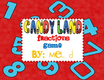 Preview of Candy Land Fractions Game