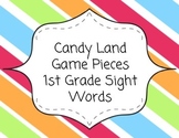 Candy Land Game Pieces - 1st Grade Sight Word Review
