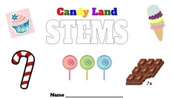 Preview of Candy Land Greek and Latin STEMS Bundle