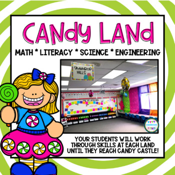 Preview of Candy Land Math, Literacy, Science, & STEM Centers & Activities