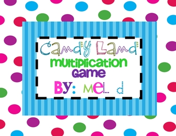 Preview of Candy Land Multiplication Game