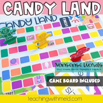 Preview of Candy Land Nonsense Word Game #1