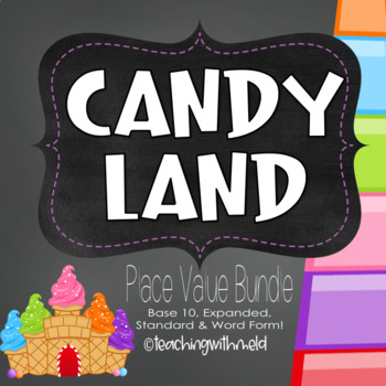 Preview of Candy Land Place Value Game