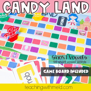 Preview of Candy Land Short Vowel Game