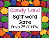 Candy Land Sight Word Game-Fry's 2nd 100 HFW