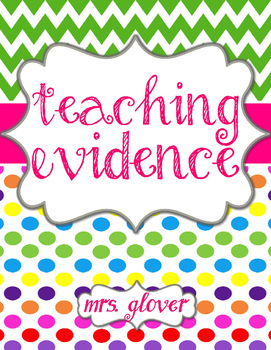 Preview of Teacher Evaluation Evidence Binder - Charlotte Danielson Model - Candy Land