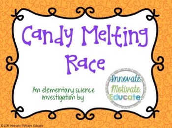 Preview of Candy Melting Race: an Elementary Science Experiment with Editable Pages